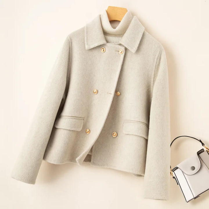 Women's Double-Faced Cashmere Coat Eloise, view 4 - Elena Harper
