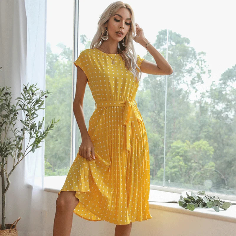 Beth - Polka Bloom Dress