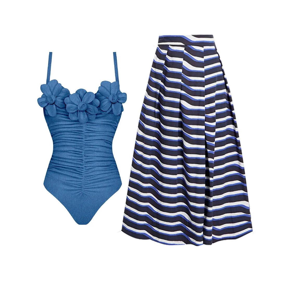 Beautifully Finished Bathing Suit in a Timeless Design - Elena Harper