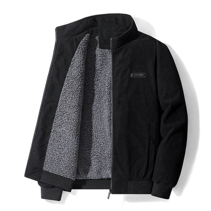 LAURENT MONACO | FLEECE JACKET WITH CORDUROY FOR MEN