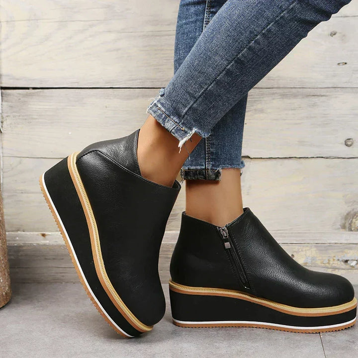 Chic Wedge Boots – Mila EB