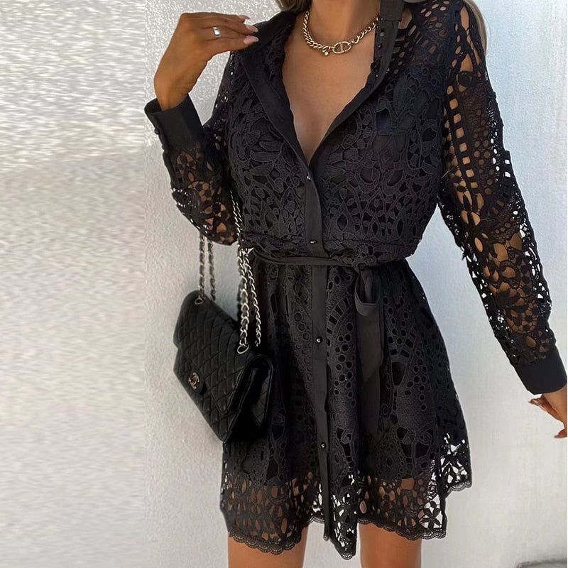 Sophie - Elegant Lace Dress with Style