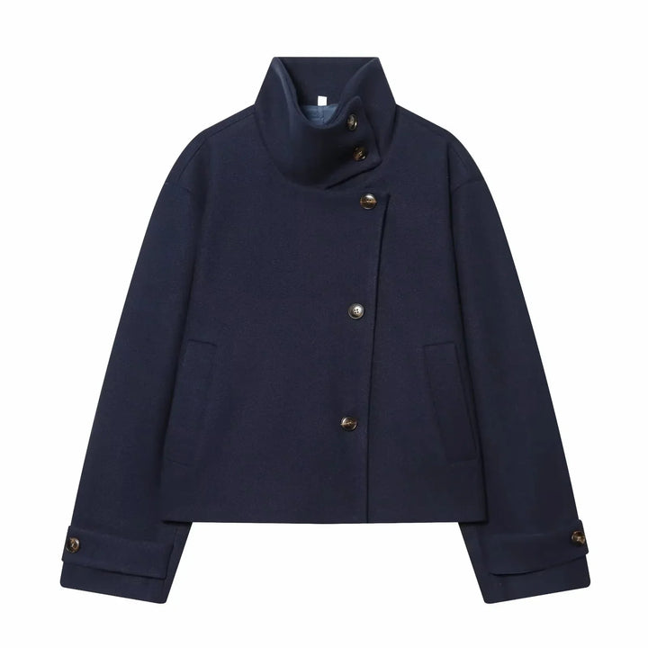 Women's Vintage Stand Collar Warm Coat – Rowena