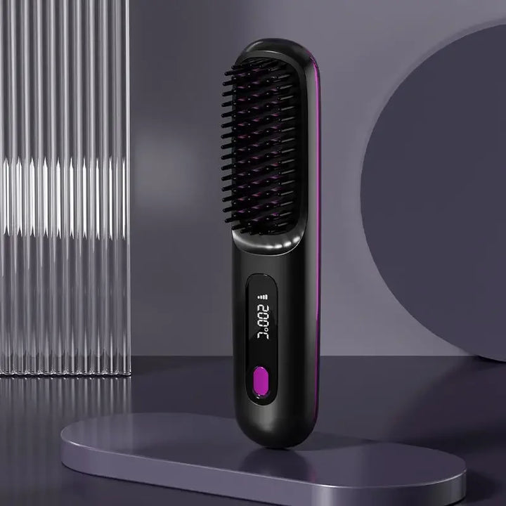 Glissara | Cordless Hair Straightener | USB Charging Function and LCD Display | Ceramic and Ion Technology