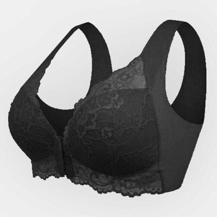Seamless Lace Sports Bra with Front Closure Mireya, view 4 - Elena Harper