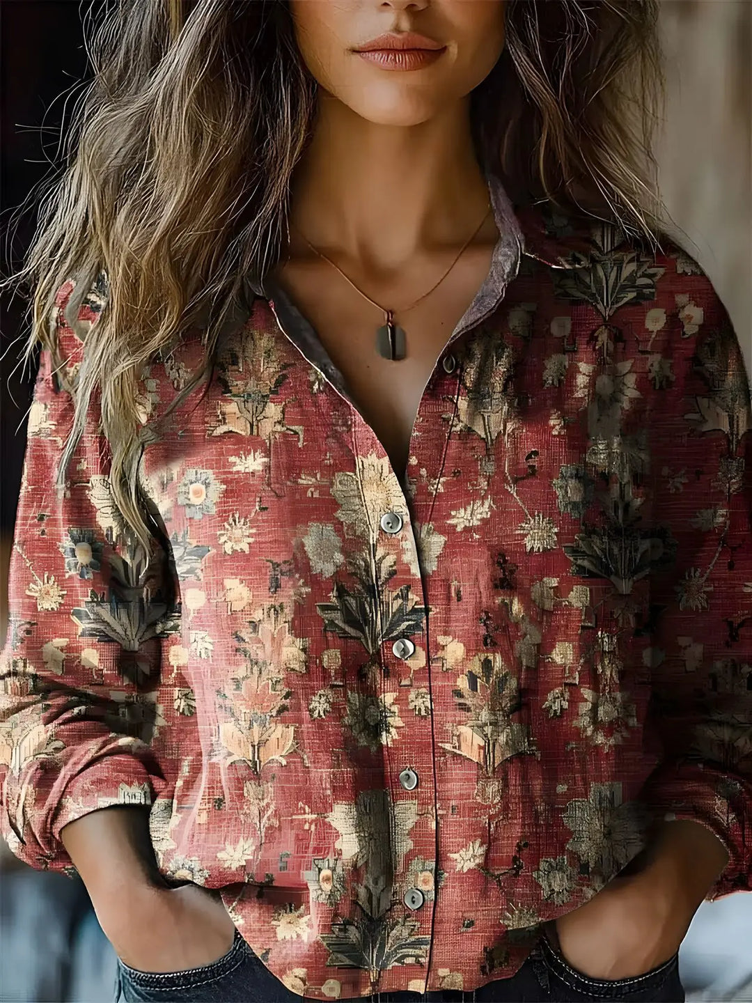 Delanova Sophisticated Blouse, view 7 - Elena Harper