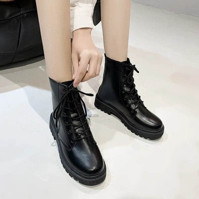 Women's Fleece-Lined Cross Strap Shoes Ferrane, view 3 - Elena Harper
