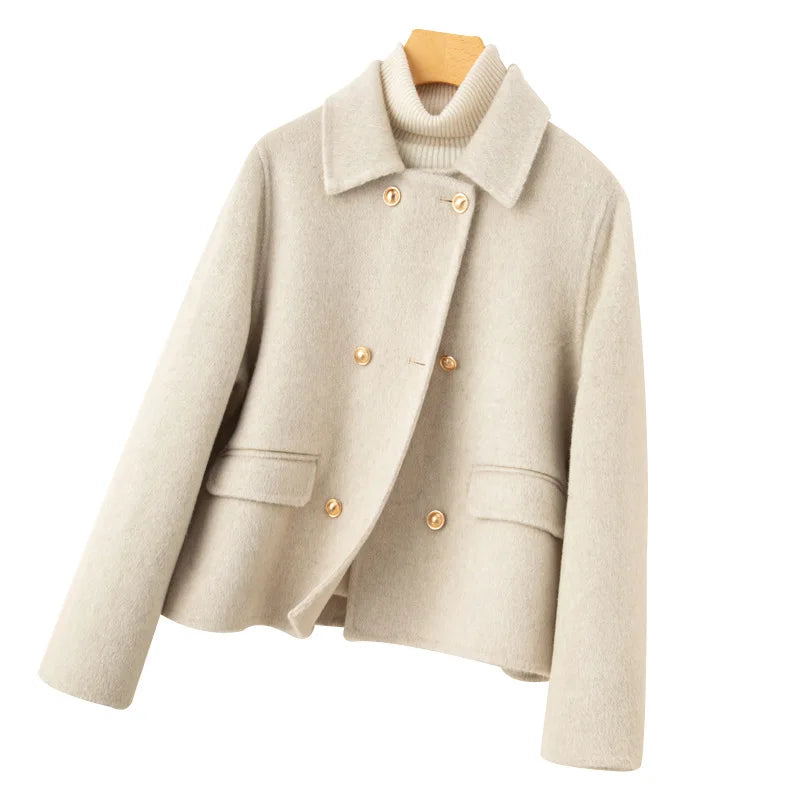 Women's Double-Faced Cashmere Coat Eloise, view 5 - Elena Harper