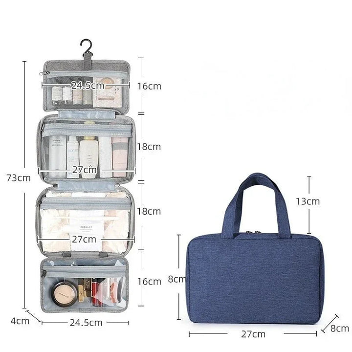 TravelTidy – Compact Cosmetics Organiser with 4 Compartments