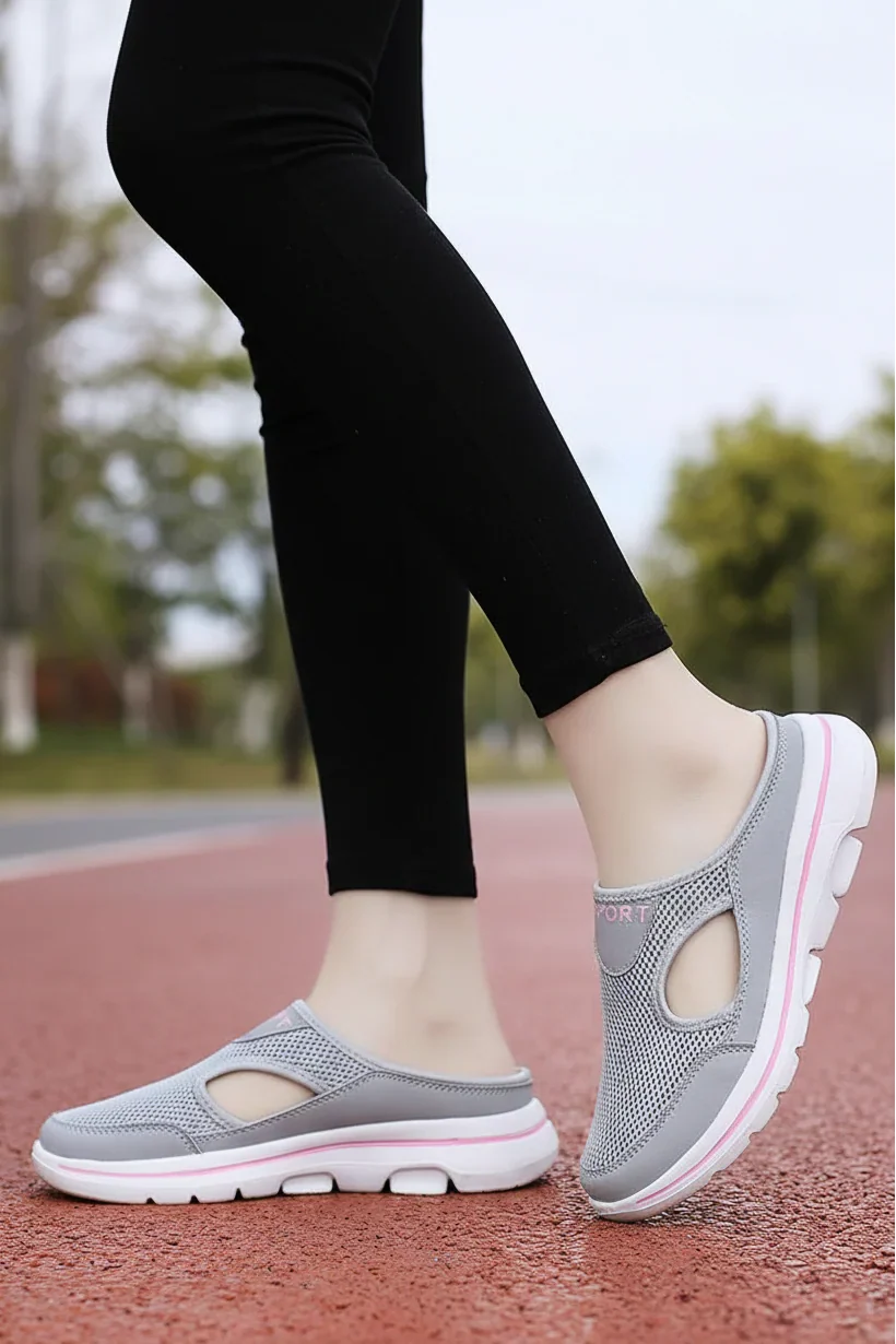 Ladies Lightweight Slippers Orthopedic with Breathable Support, view 4 - Elena Harper