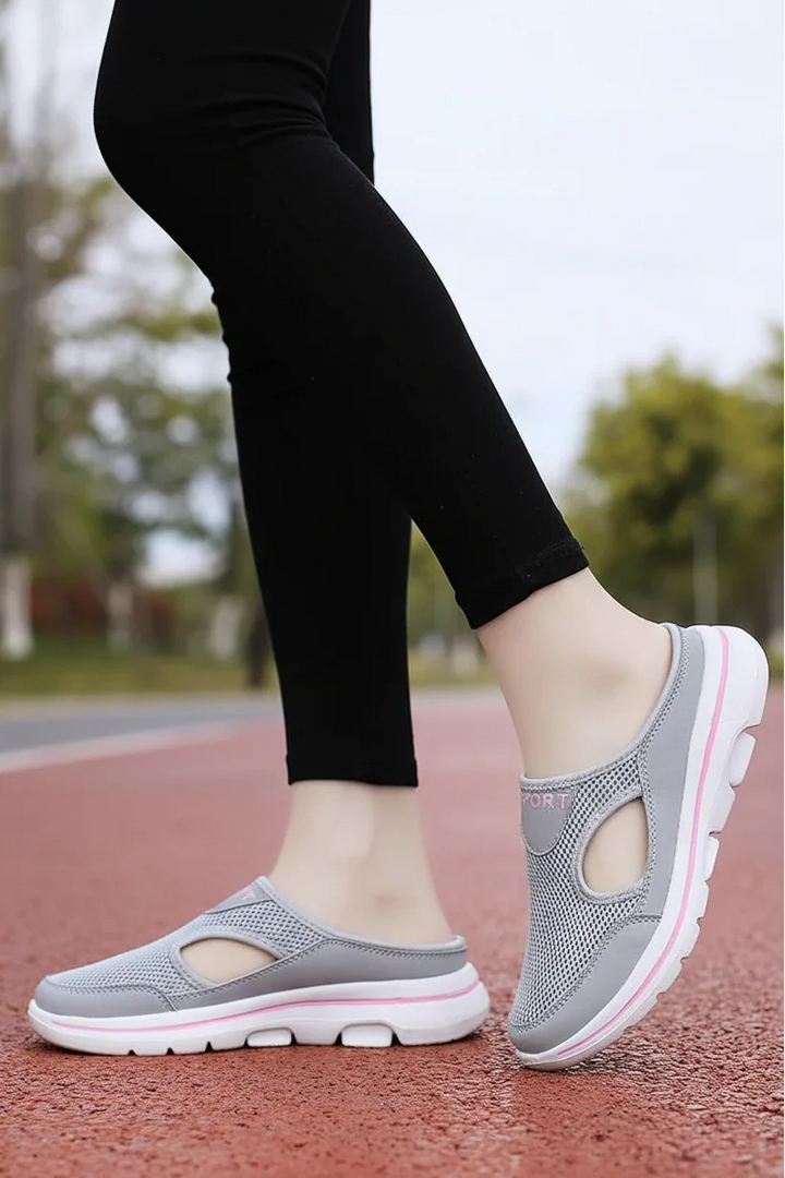 Ladies Lightweight Slippers Orthopedic with Breathable Support, view 4 - Elena Harper