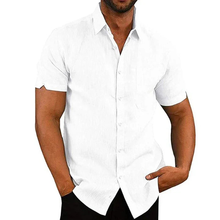 Laurent Monaco Men'S Linen Summer Shirt, view 10 - Elena Harper
