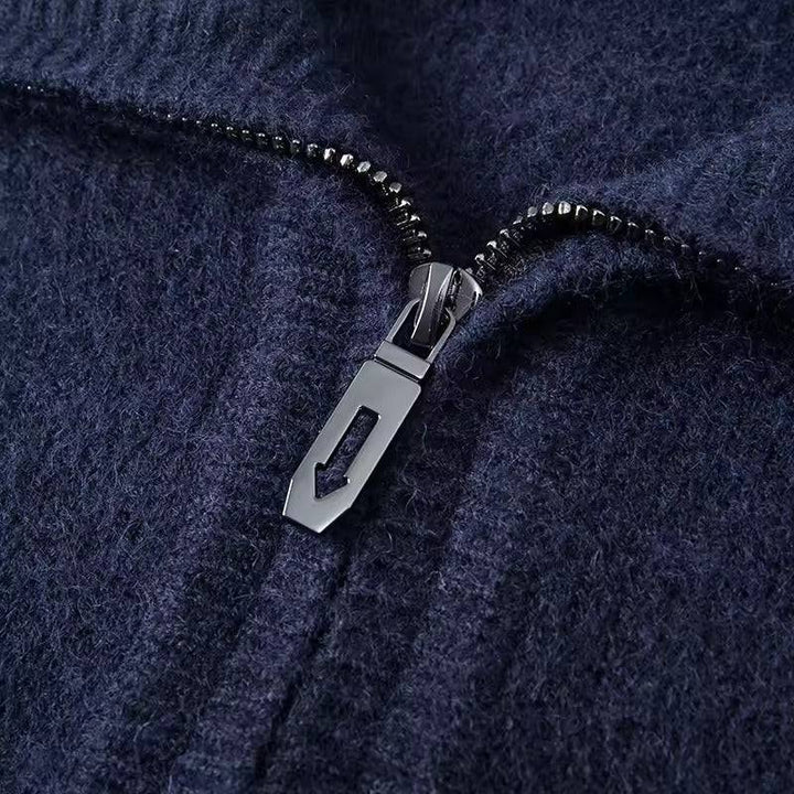 Emma & Rose cashmere quarter-zip sweater — premium knitwear