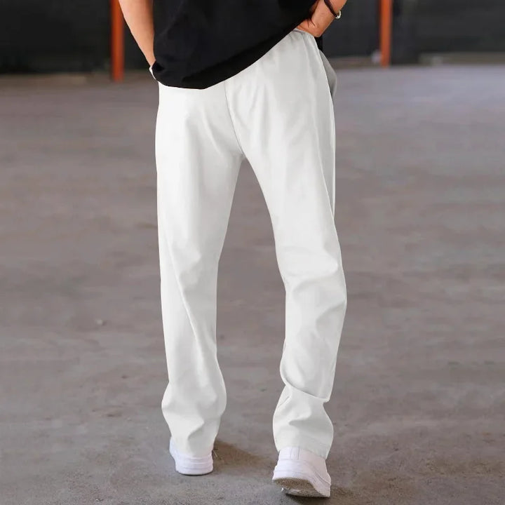 Harrington Oxford Loose-Fit Straight Leg Trousers For Men - Elena Harper