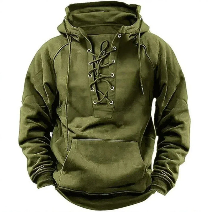 LAURENT MONACO | MEN'S VIKING LACED HOODIE
