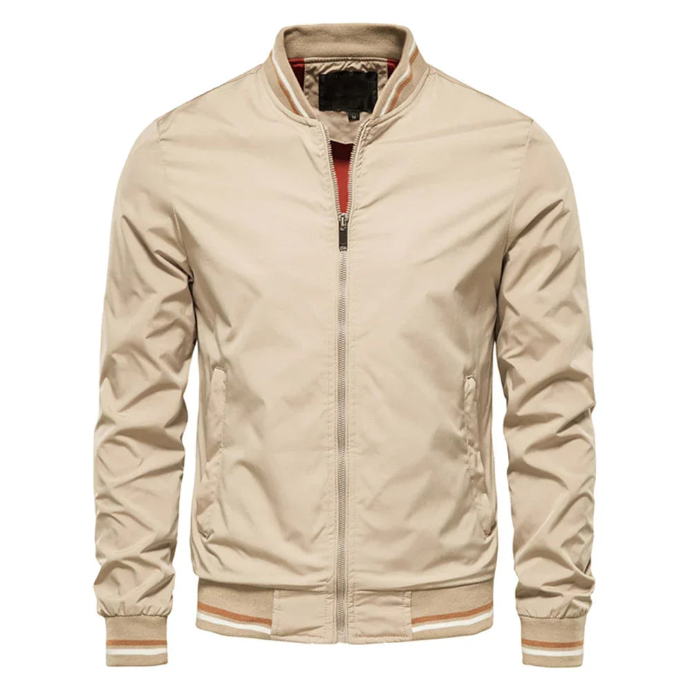 LAURENT MONACO | MEN'S JACKET WITH CONTRASTING ZIPPER