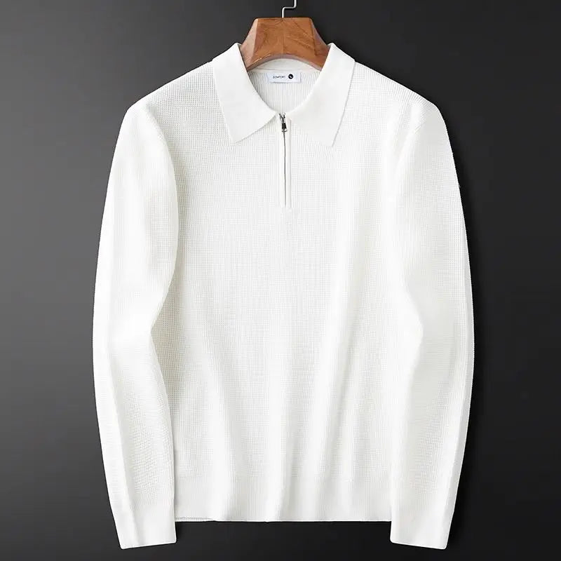 LAURENT MONACO | CLASSIC WAFFLE KNIT SWEATSHIRT FOR MEN