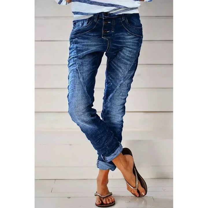 Comfortable Stretch Pants Avélisse, view 5 - Elena Harper