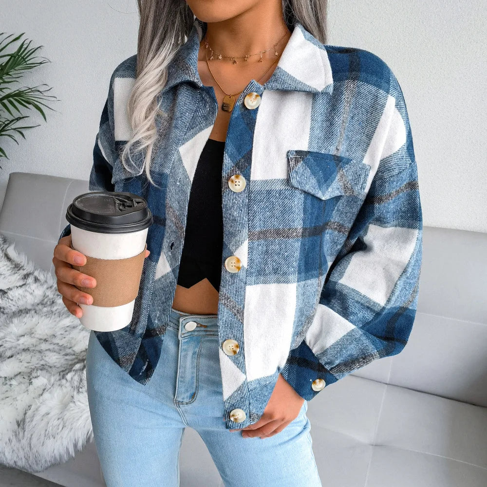 Clara - Plaid Wool Jacket