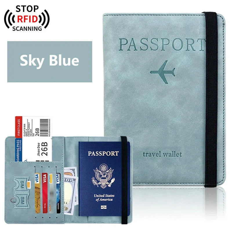 Travel Passport Holder in PU with Card Storage