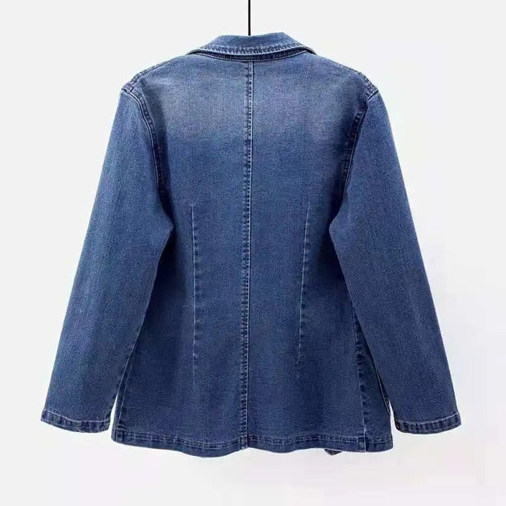 Ella - Women's Modern Denim Blazer - Elegant and Casual - Women