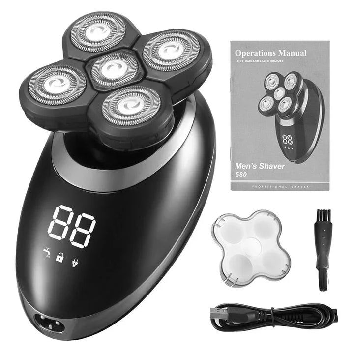 Water-resistant Cordless Multi-Functional Trimmer for Men
