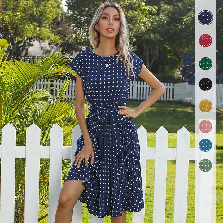 Beth - Polka Bloom Dress