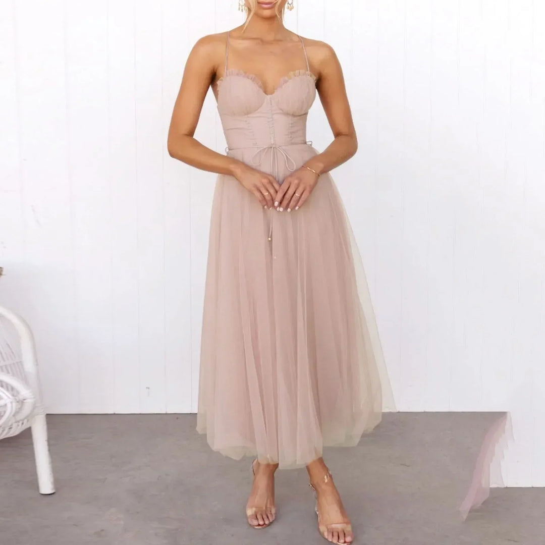 Madeline - Mesh Evening Dress