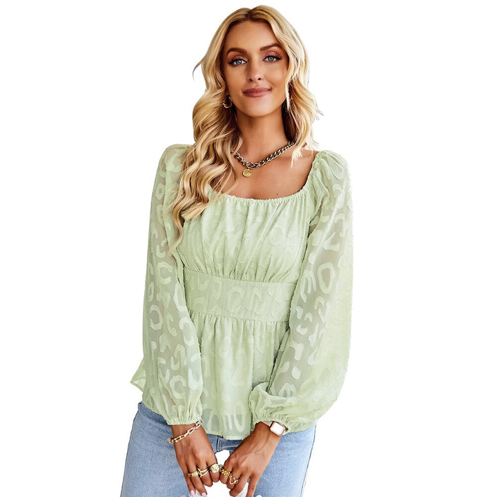 CharliesShirt I Blouse with Puff Sleeves for Women, view 9 - Elena Harper