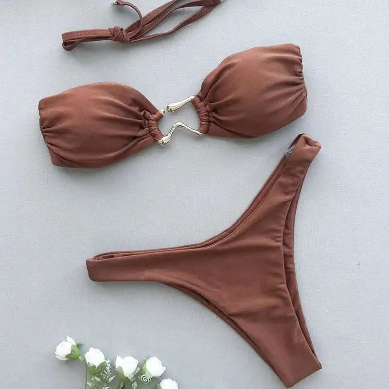 Beautifully Finished Bathing Suit in a Timeless Design - Elena Harper
