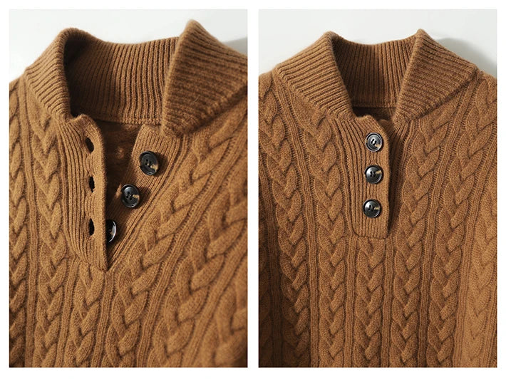 Arden Button-Up Sweater - Elena Harper