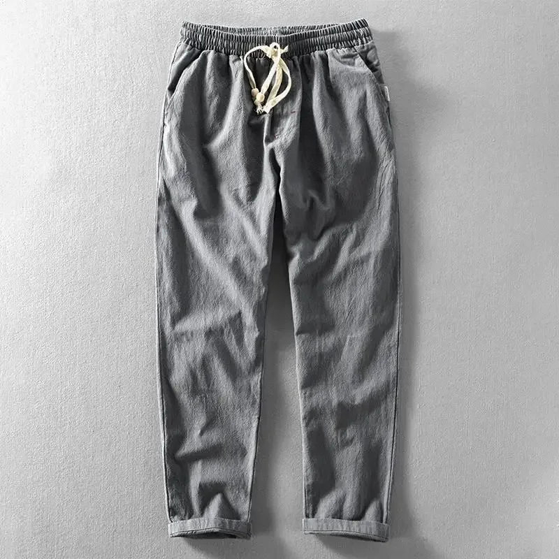 Men's Linen Pants Lightweight and Elegant for Summer, view 5 - Elena Harper