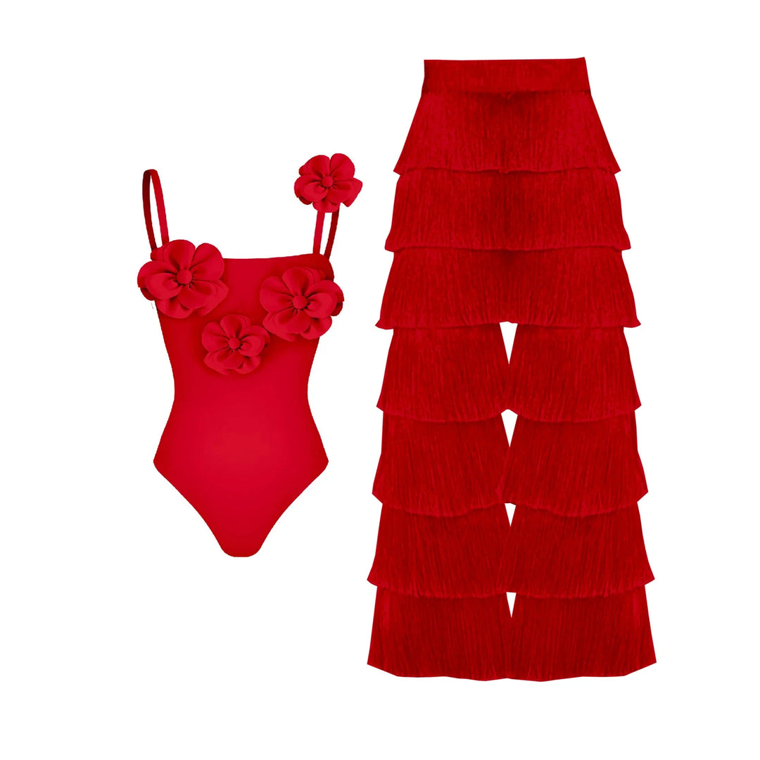 Beautifully Finished Bathing Suit in a Timeless Design, view 7 - Elena Harper