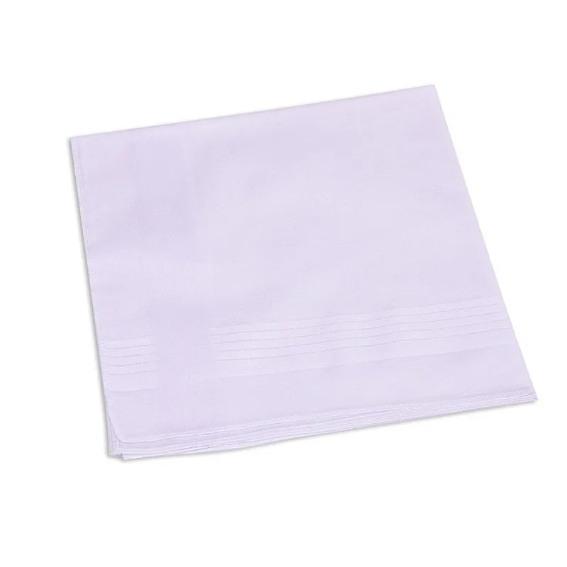 3Pcs Men Women 100% Cotton Handkerchiefs, view 6 - Elena Harper