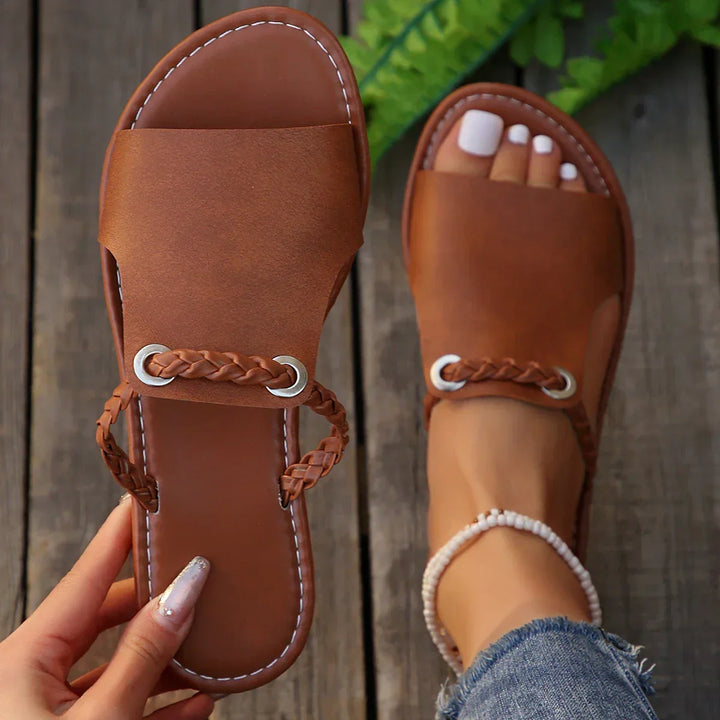 Women's Summer Flip-Flops Minimalist Design Cushioned Insole Plus Sizes – Summer Style