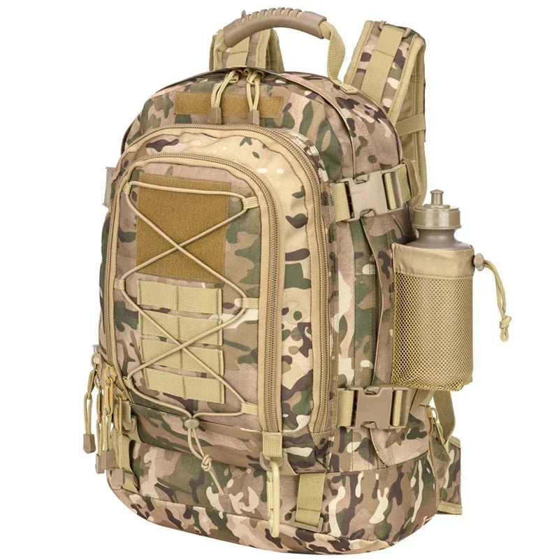 MILPRO Tactical Backpack 60L Waterproof nylon, molle system, heavy-duty outdoor backpack for hiking and survival - Elena Harper