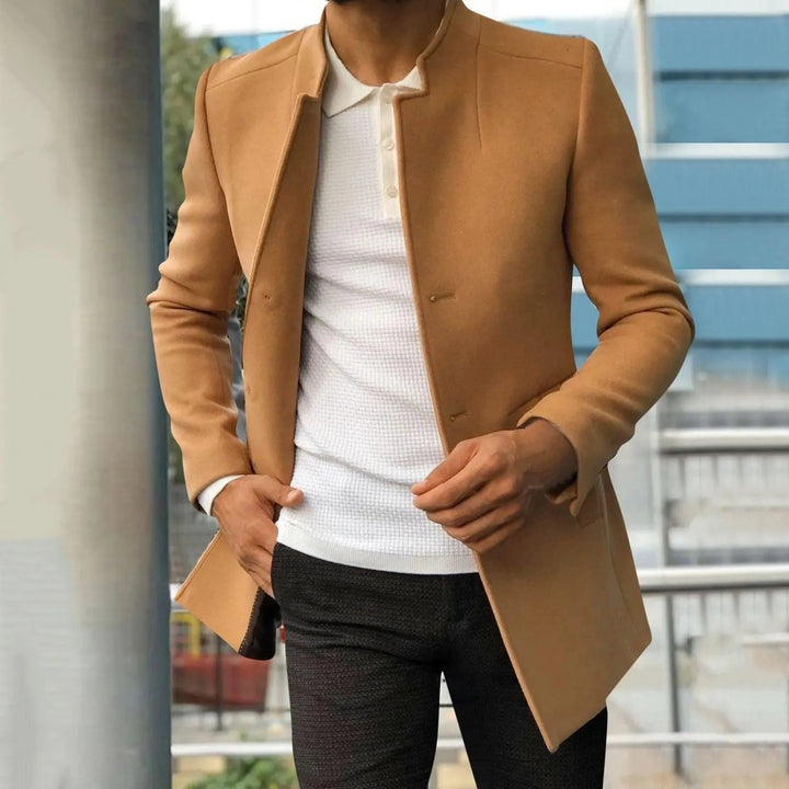 Men's Jacket Modern Cut Breathable Material Perfect for Summer Evenings, view 2 - Elena Harper