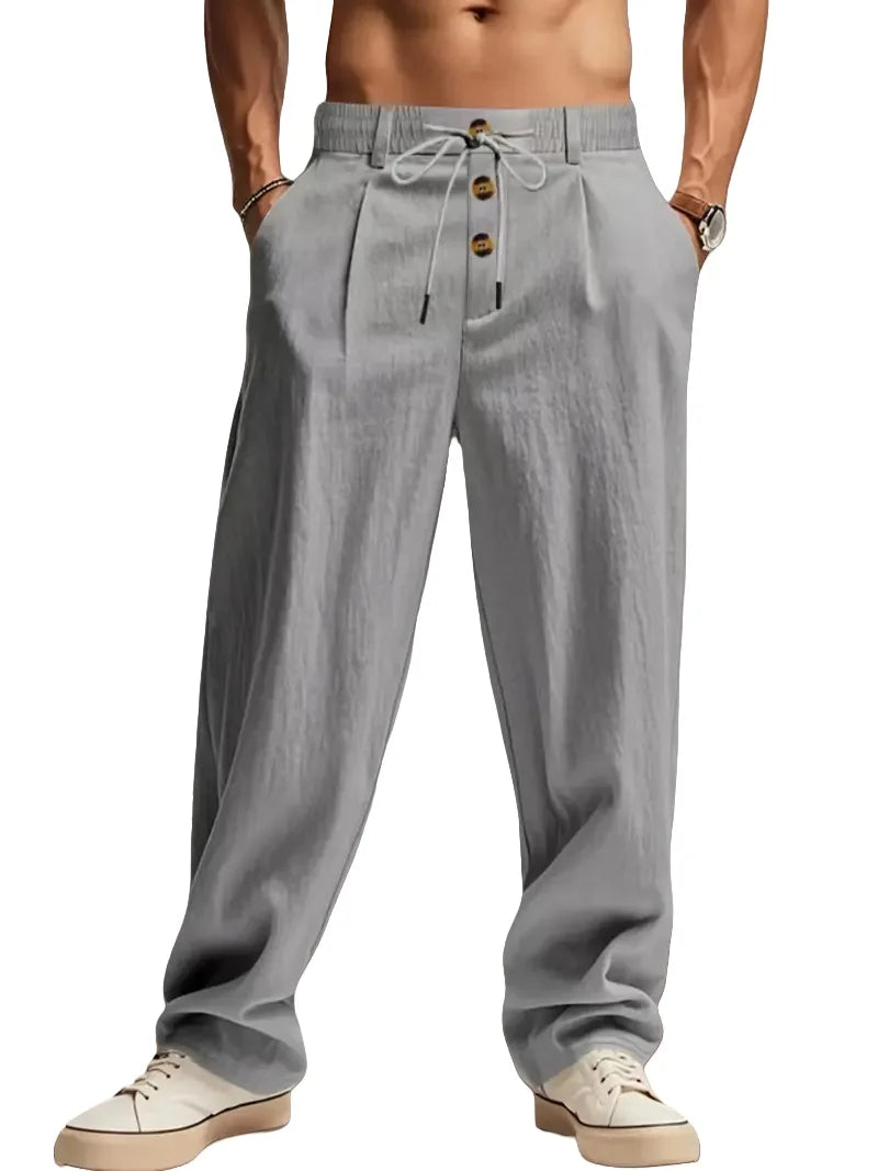 LAURENT MONACO | RELAXED LINEN PANTS FOR MEN