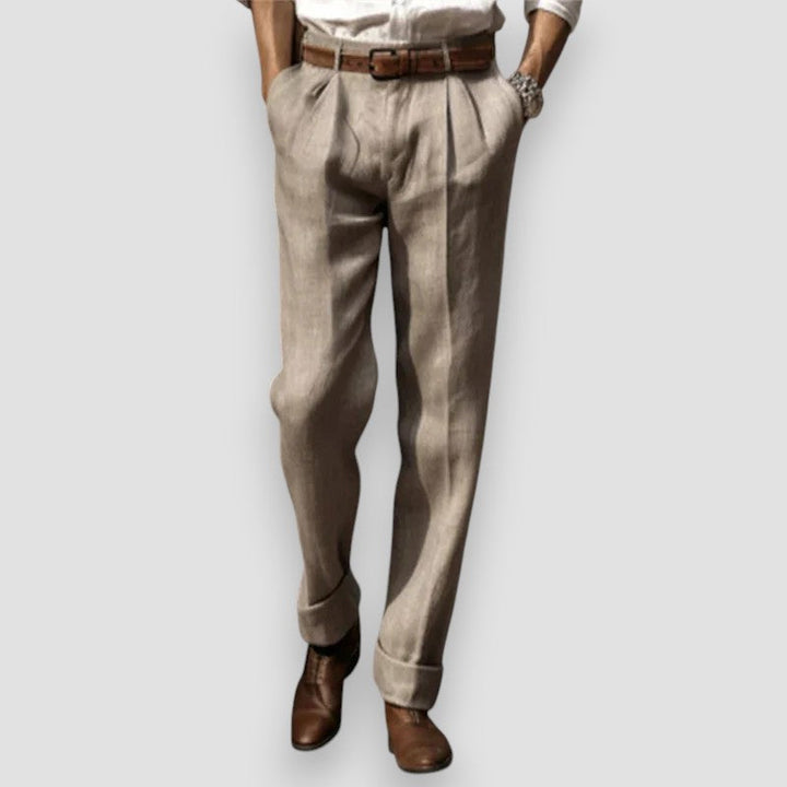LÉONARD™ | CLASSIC LINEN PANTS