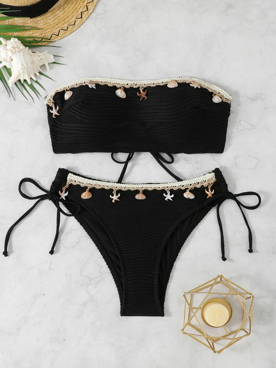 Beautifully Finished Bathing Suit in a Timeless Design - Elena Harper