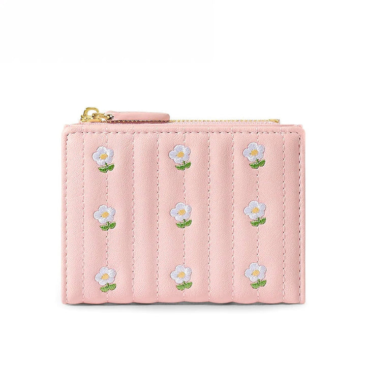 Embroidered Floral Wallet