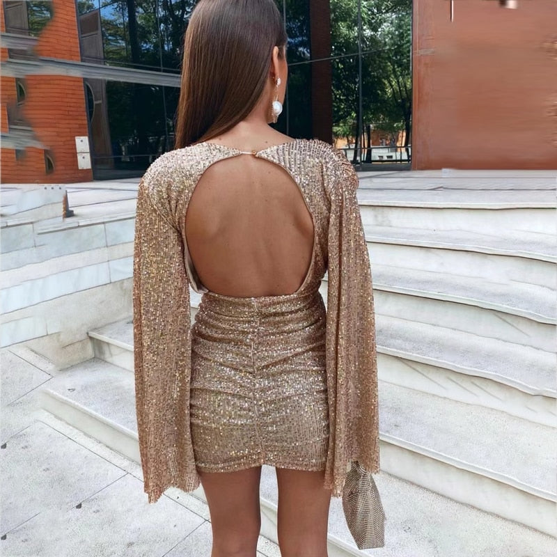 Jaimy - Glamorous Glitter Dress