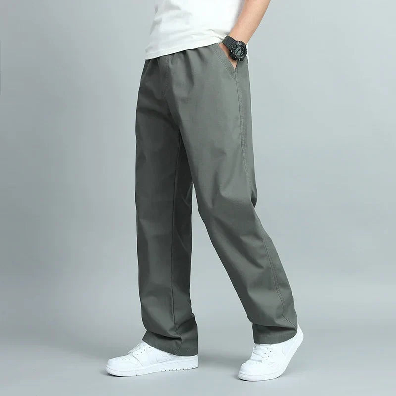 LAURENT MONACO | MEN'S WIDE COTTON PANTS