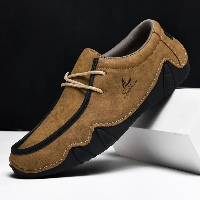 LAURENT MONACO | LEATHER ORTHOPEDIC SHOES WITH PRECISE FIT