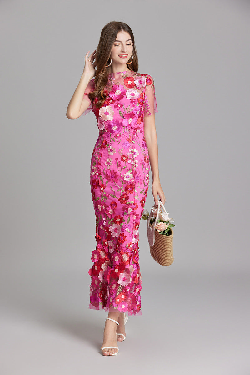Solara - Floral Finesse Dress