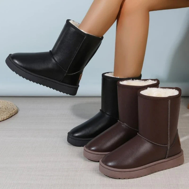 Women's Waterproof Platform Snow Boots Nordelane, view 3 - Elena Harper