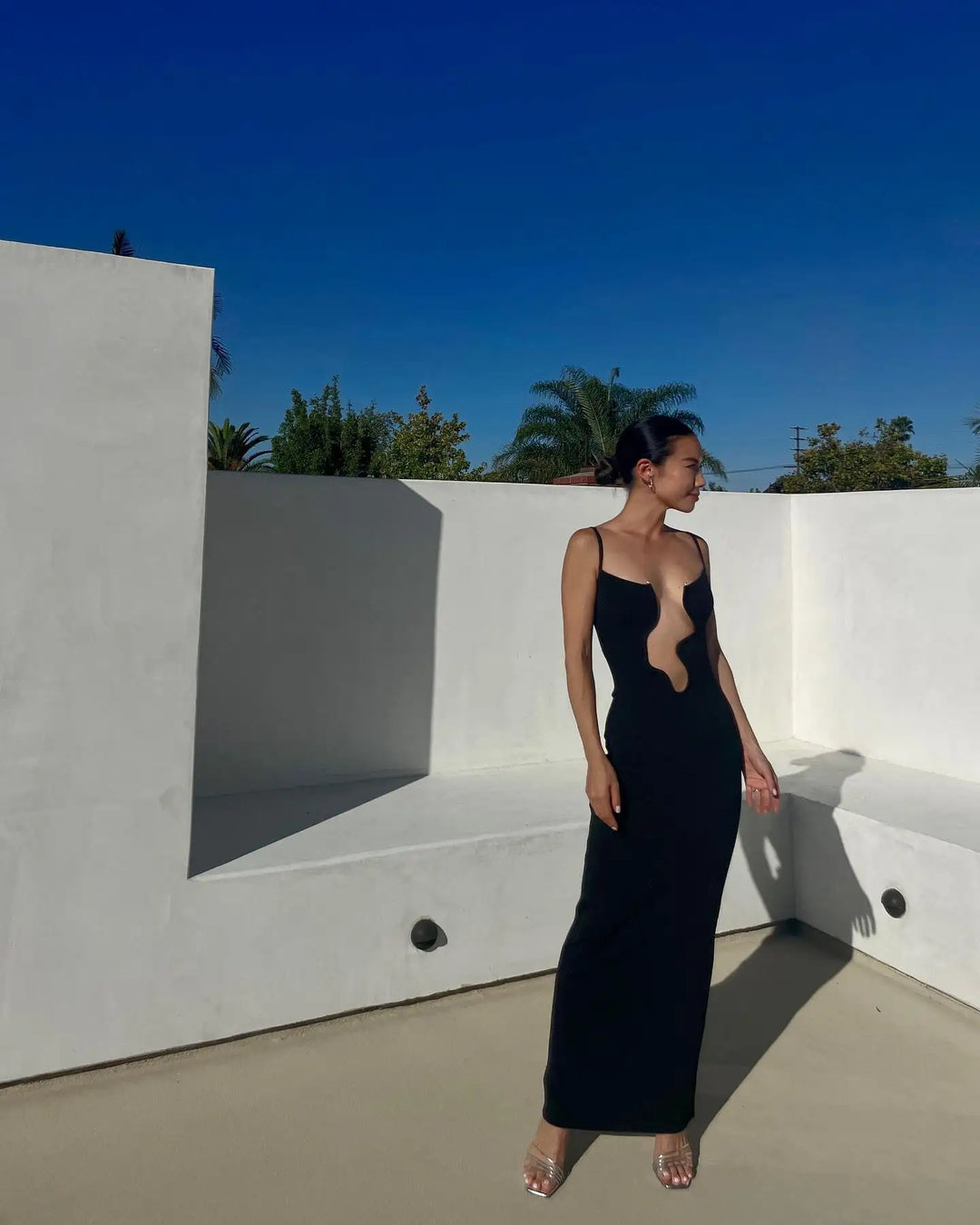 Afroda Dress with Neckline