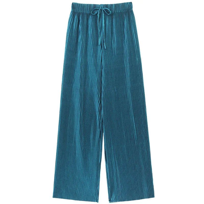 WIDE PLEATED PANTS FOR WOMEN
