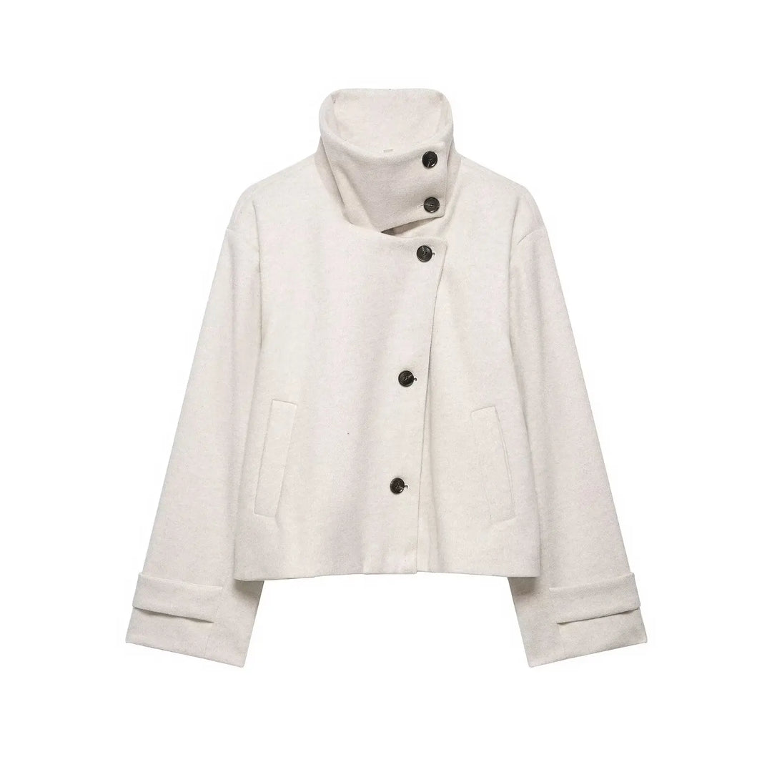 Women's Vintage Stand Collar Warm Coat – Rowena