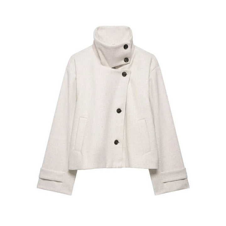Women's Vintage Stand Collar Warm Coat – Rowena